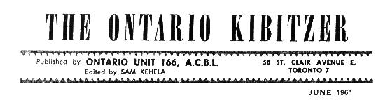 An early Ontario Kibitzer